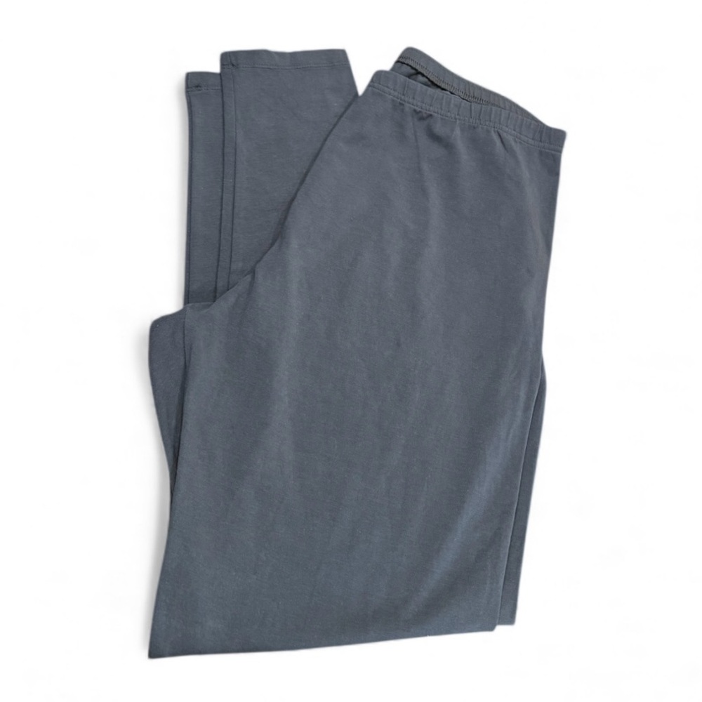 J.Jill Pima Cotton Women's Ankle Grey Leggings Size Large - Picture 2 of 3